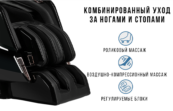 Массажное кресло Méridien Houston Black